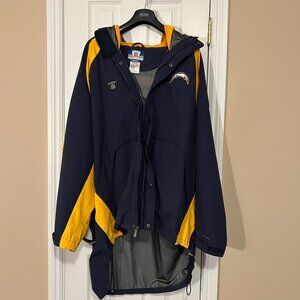 San Diego Chargers BOLTS New  NFL Pro Hooded Jacket Men's XL High-Low